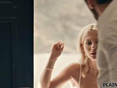 緊縛, ブロンド, フェラチオ, 彼女, Hd, オナニー, ティーン, オッパイの