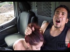 素人, フェラチオ, 茶髪の, 共学, オマンコ, ラフ, 叫ぶ, ティーン