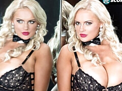 Amateur, Culo grande, Tetas grandes, Rubia, Penetracion con dedos, Masturbación, Solo, Estriptis