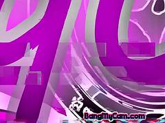 Amateur, Asiatique, Nana, Brunette brune, Masturbation, Solo, Nénés, Jouets
