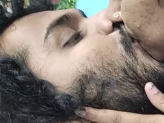 18, アジア人, フェラチオ, カップル, キス, 乳首, フェラする, 妻