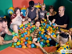 Sadomasochismus, Gruppe, Hardcore, Hd, Erniedrigung, Sklave, Tätowierung, Spielzeuge