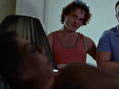 美女, フェラチオ, 顔射, 乱交, 手コキする, オナニー, 乳首, ヤリマン