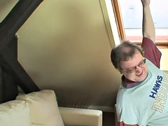 Oldie fetish teen slut sucks cock