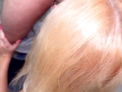 Grosser arsch, Grosse titten, Blondine, Blasen, Milf