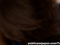 Asiático, Mamada, Tetona, Garganta profunda, Penetracion con dedos, Natural, Orgasmo, Público