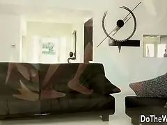 Busty Married MILF Allison Moore Invites a Couple to a Swinger Party
