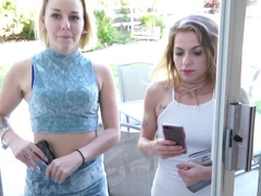 Blond, Sperma in gezicht, Natuurlijke tieten, Gezichtspunt, Realiteit, Billekoek, Trio, Tieten likken
