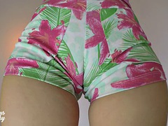 Try on the most popular mini shorts! Wow! Cameltoe - MysteriousKathy