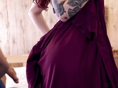 Tattooed brunette hottie called Esluna gets fucked balls deep