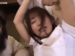 Adorable Japanese Mika Osawa in hard group sex video