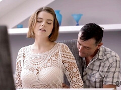 デカパイ, フェラチオ, 巨乳な, カップル, 自然山雀, ロシア人, ティーン, オッパイの