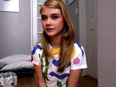 Hottie scared of storm so she needs stepbrother's boner