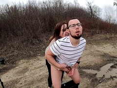 Bondage discipline sadomasochisme, Bruinharig, Sperma shot, Hd, Meesteres, Buiten, Russisch, Tiener