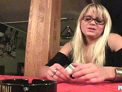 PublicAgent HD blondie Cafe waitress takes my cash and humps me in the wc