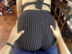 Cul, Gros seins, Sucer une bite, Rondelette, Fille latino, Nylon, Rugueux, Pute