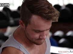 お尻, ジム, Hd, なめる, 怪物, コキ, オッパイの, 妻