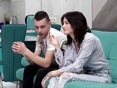 18, 茶髪の, ズームショット, 浮気する, イく瞬間, 彼女, なめる, オマンコ