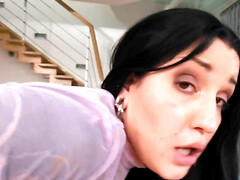 Grote lul, Grote mammen, Zwart, Sperma