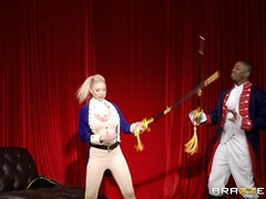 美女, デカチン, デカパイ, 黒人, フェラチオ, ハードコア, 異人種間, オマンコ