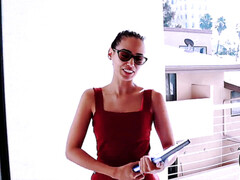 Grote kont, Universiteit, Sperma in gezicht, Latijnse vrouw, Klein, Tiener