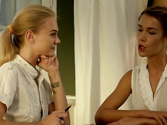 美女, ブロンド, 指いじり, Hd, オナニー, オマンコ, 現実, ロシア人