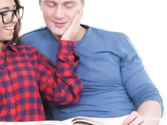 お尻, フェラチオ, 茶髪の, バック, キス, なめる, ティーン, オッパイの