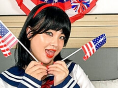 Aziatisch, Grote lul, Pijpbeurt, Handbeurt, Interraciaal, Likken, Masturbatie, Kort haar