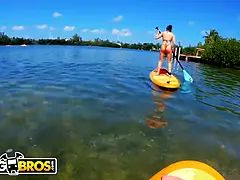 Bikini, Braunhaarige, Brille, Hd, Latina