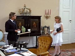 Blondine, Blasen, Spermaladung, Doppelpenetration, Orgie, Strümpfe, Jungendliche (18+), Vintage