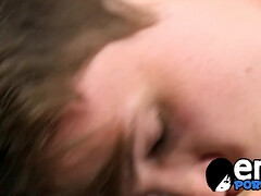 Timo Garrett cums on twinks feet after hardcore pounding