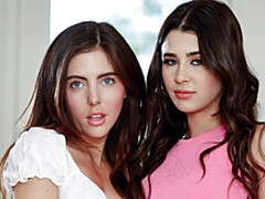 Zoenen, Lesbisch, Likken, Ondergoed, Natuurlijke tieten, Geschoren, Strippen, Tiener