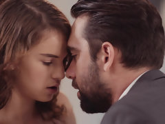 Blasen, Braunhaarige, Spermaladung, Kehlenfick, Lecken, Muschi, Jungendliche (18+), Titten