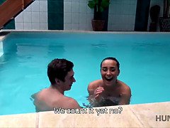 Pareja, Cornudo, Hd, Casero, Piscina, Esposa