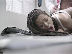 Schwarz, Blasen, Dildo, Arzt, Schwarz, Realität, Rasiert, Titten