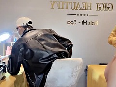 Amateur, Asiático, Chica, Masturbación, Sauna, Juguetes