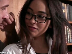 Arsch, Süss, Kehlenfick, Doppelpenetration, Hd, Lingerie, Strümpfe, Flotter dreier