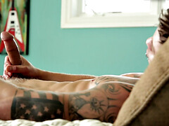 Homo, Handbeurt, Aftrekken, Masturbatie, Doordringend, Alleen, Tatoeage