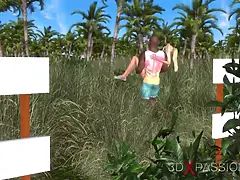 3d, アナル, デカチン, ブロンド, Hd, 巨大, 怪物, ラフ