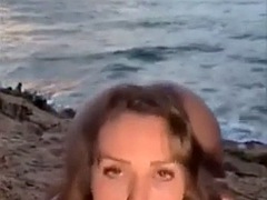 mia malkova on the beach