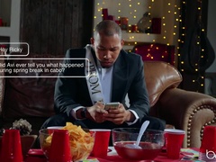 Chica, Engañando, Pareja, Garganta profunda, Latina, Fiesta, Afeitado, Tatuaje