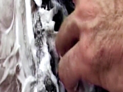 デカ尻, フェラチオ, 茶髪の, イく瞬間, チン, 黒人