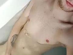 Enthousiasteling, Grote lul, Sperma shot, Homo, Handbeurt, Douche, Alleen, Tiener