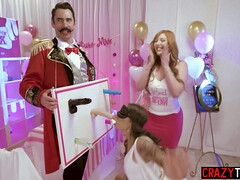 Blasen, Braunhaarige, Hardcore, Milf, Muschi, Rau, Jungendliche (18+), Flotter dreier