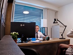 Nana, Tromperie, Européenne, Hard, Bureau, Réalité, Séduite, Nénés