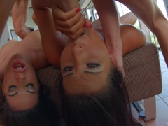 バック, 服従, 露出狂, 下着, アウトドア, オマンコ, 剃毛, スカート