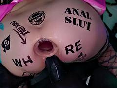 In den arsch, Grosse titten, Dildo, Doppelpenetration, Klaffend, Hardcore, Pov, Titten