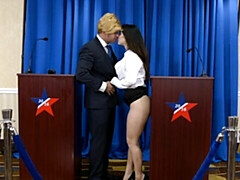 デカ尻, デカチン, デカパイ, フェラチオ, 茶髪の, バック, 淫乱熟女