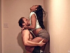 Amateur, Chica, Negro, Loco, Ébano, Erótico, Sexo duro