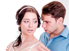 Mamada, Morena, Estilo perrito, Pajear, Lencería, Afeitado, Medias largas, Adolescente